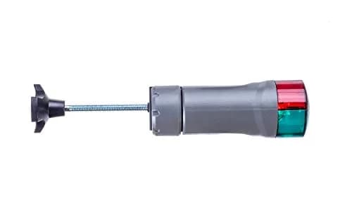 attwood Portable Navigation LED Light Kit, Marine Gray, Clamp-On Red/Green Bow and White Stern, 14194-7 | Rugged Marine Lighting for Small Boats thumbnail 5
