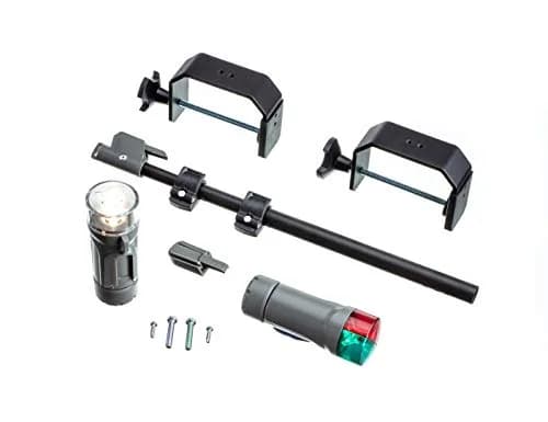 attwood Portable Navigation LED Light Kit, Marine Gray, Clamp-On Red/Green Bow and White Stern, 14194-7 | Rugged Marine Lighting for Small Boats thumbnail 7