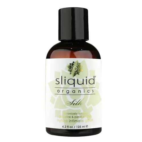 Sliquid Organics Silk Hybrid Lubricant 4.2 Oz | Smooth Comfort for Intimate Activities thumbnail 1