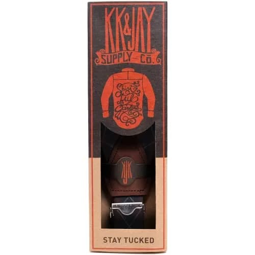 KK and Jay Supply Shirt Stays for Men - Premium Stay Tucked Shirt Garters (Argyle Navy/Maroon) | Keeps Shirts Neat & Wrinkle-Free thumbnail 5