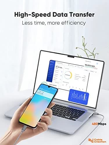 CableCreation USB C to USB A 4FT Cable | 3A Fast Charging & 480Mbps Data Transfer thumbnail 6