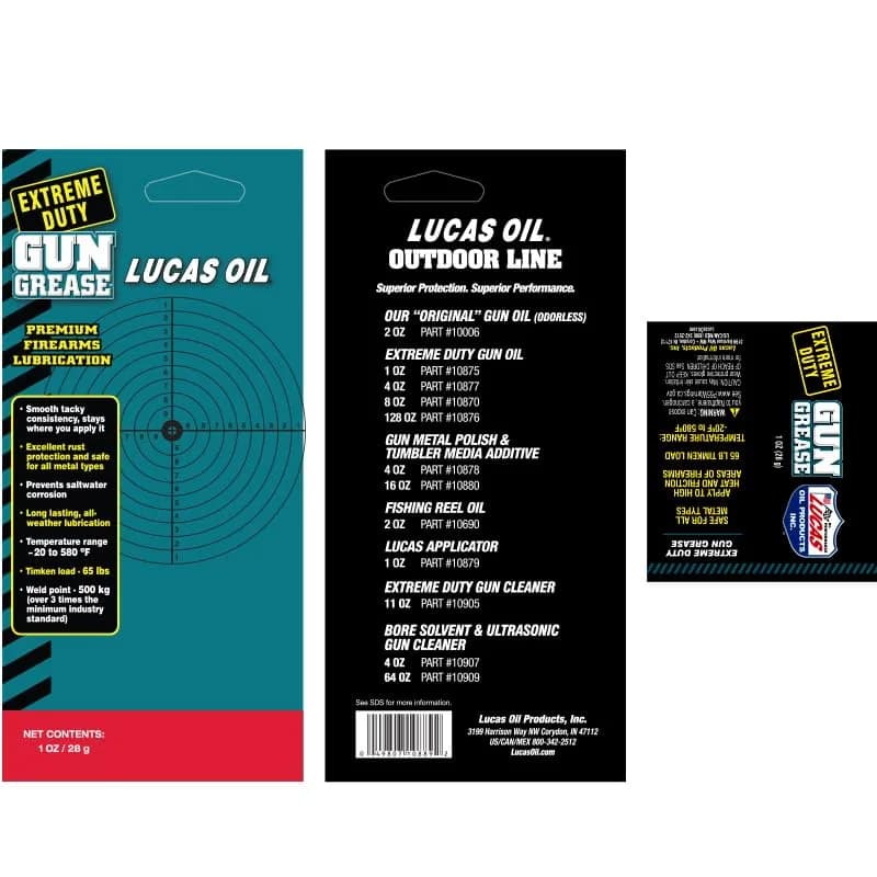 Lucas Oil Extreme Duty Gun Grease 1 oz (28.35 g) | USA-Sourced for Automotive Maintenance thumbnail 2