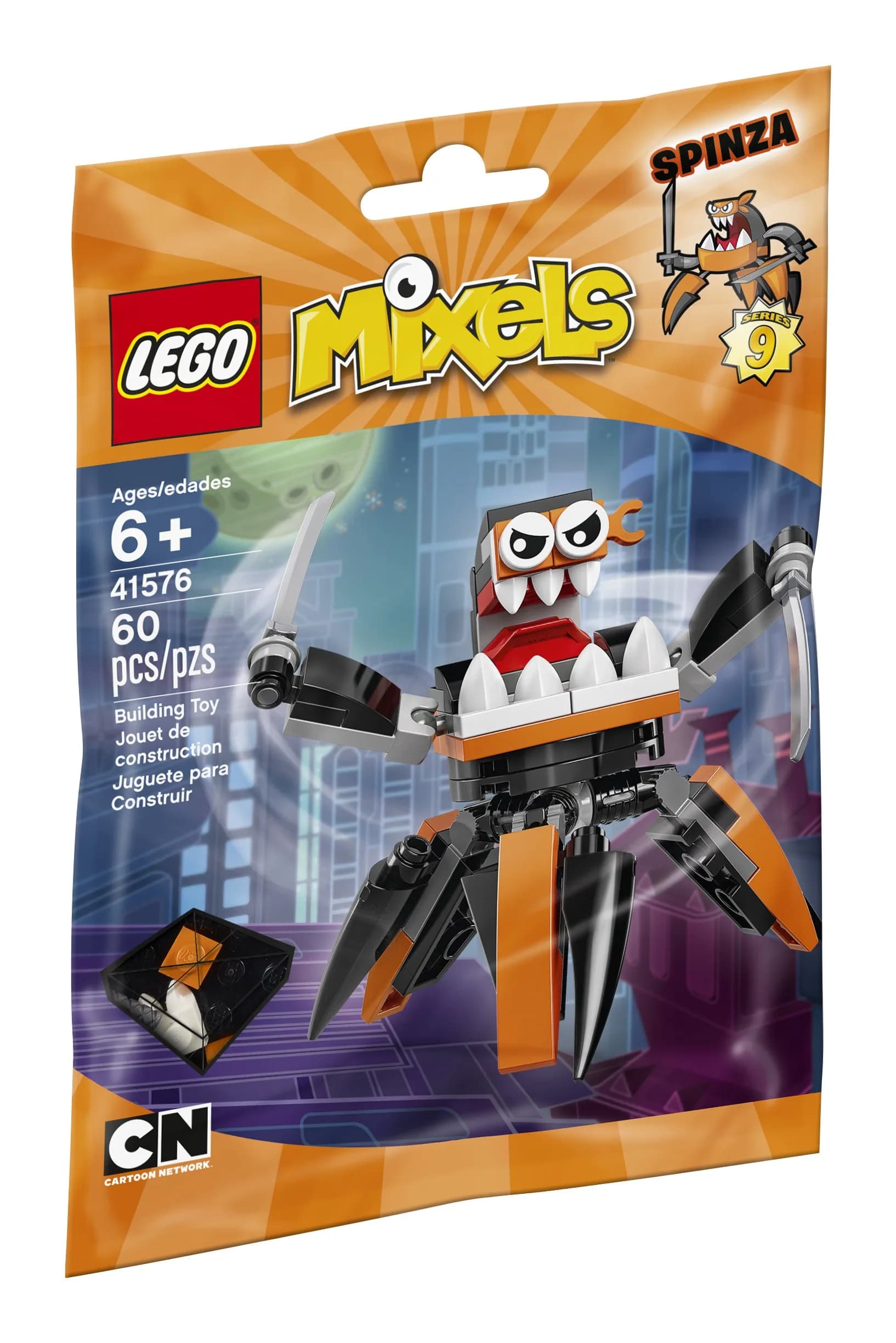 LEGO Mixels Spinza Building Kit 60 Piece | Creative Ninja Toy for Kids