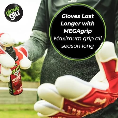 Gloveglu MEGAgrip Goalkeeper Glove Grip Spray 118ml (4 fl. oz) | Enhanced Catching & Ball Control thumbnail 6