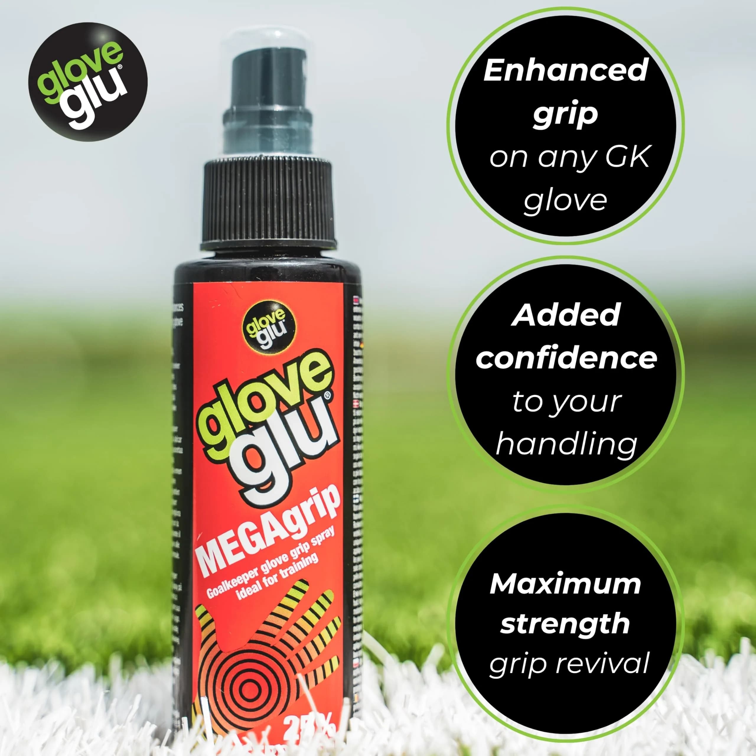 Gloveglu MEGAgrip Goalkeeper Glove Grip Spray 4 fl. oz | Maximum Grip for Enhanced Performance - view 2