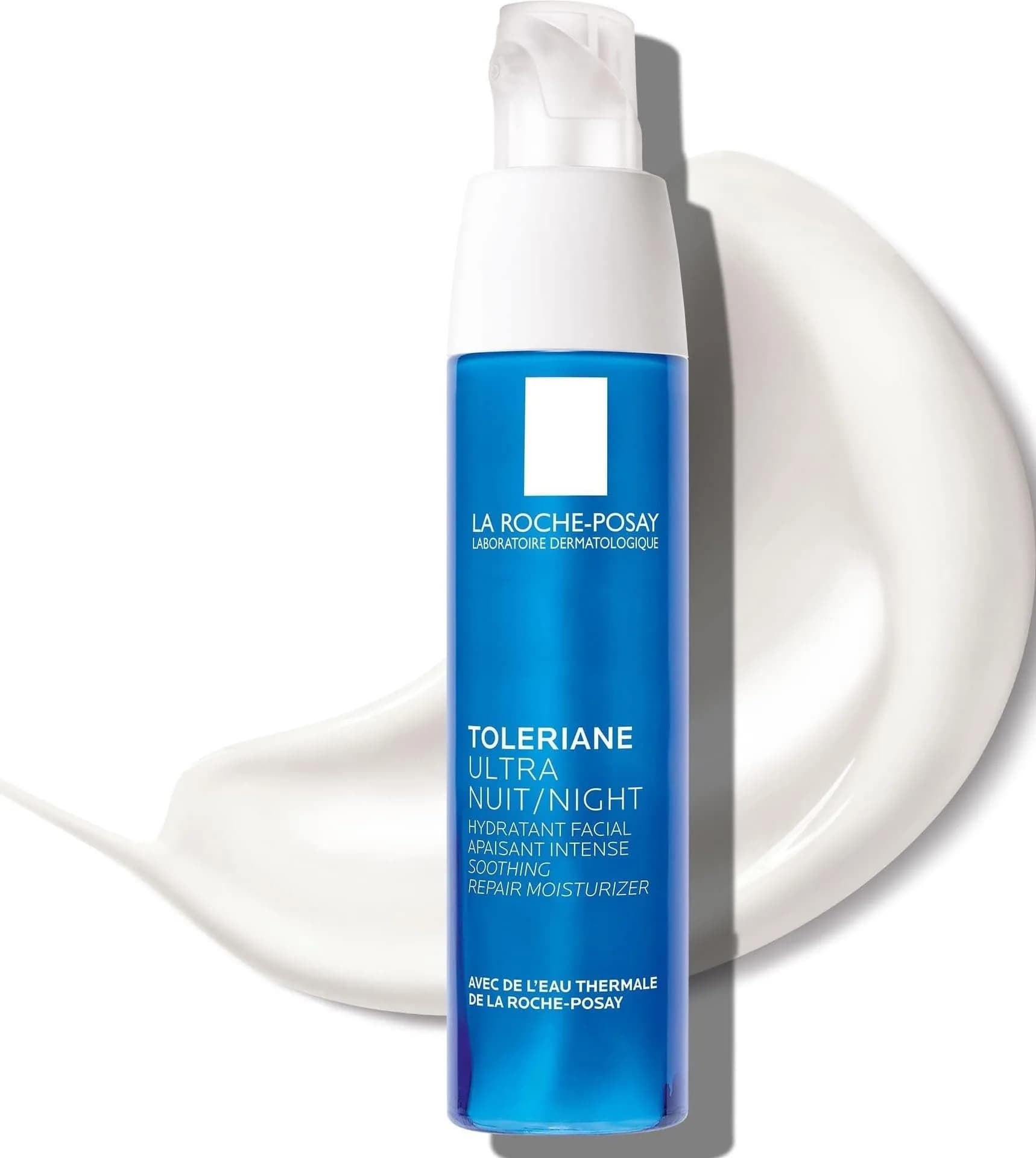 La Roche-Posay Toleriane Dermallergo Night Cream 40ml (1.35 Fl Oz) | Allergy Tested Soothing Hydration — 1.35 Fl Oz
