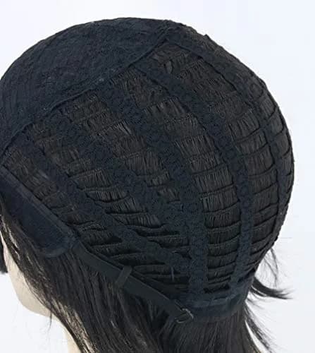 Topcosplay Men's Black Short Wavy Shaggy Cosplay Wig | 10 inch (25.4 cm) thumbnail 7
