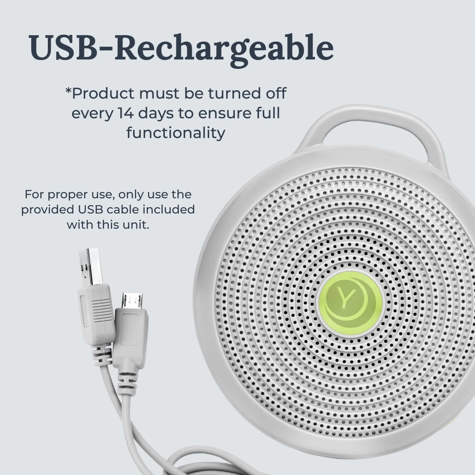 YOGASLEEP Hushh Portable White Noise Sound Machine Grey | 3.8 oz (107 g) - view 5