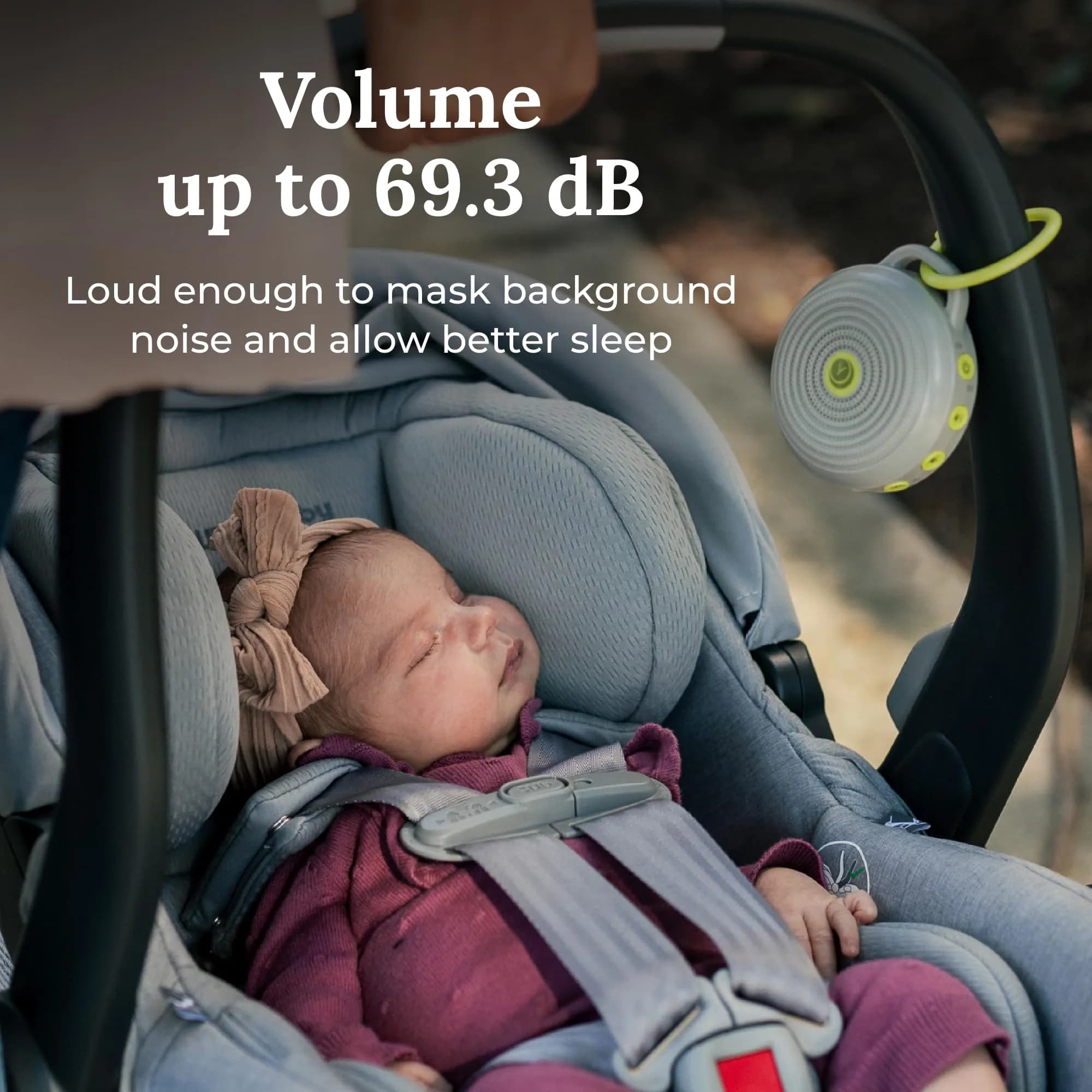 YOGASLEEP Hushh Portable White Noise Sound Machine Grey | 3.8 oz (107 g) - view 8
