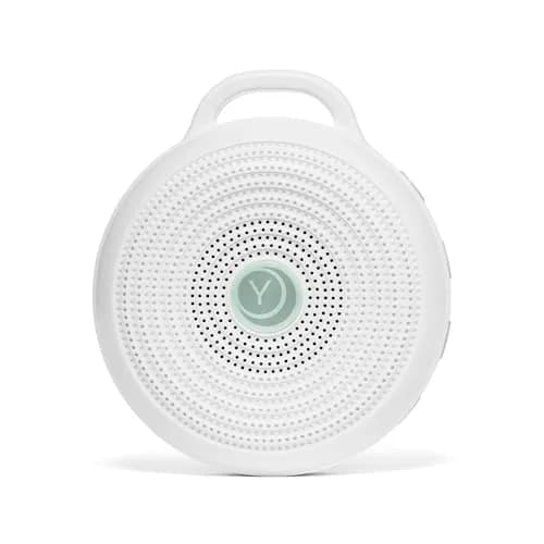 Yogasleep Rohm Portable White Noise Sound Machine | 3 Soothing Sounds, USB Rechargeable, Compact for Travel — White