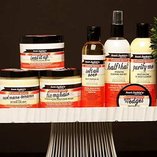 Aunt Jackie's Flaxseed Recipes Half & Half Hydrating Silkening Hair Milk 355ml (12 Fl Oz) | Daily Moisture for Dry Hair thumbnail 4
