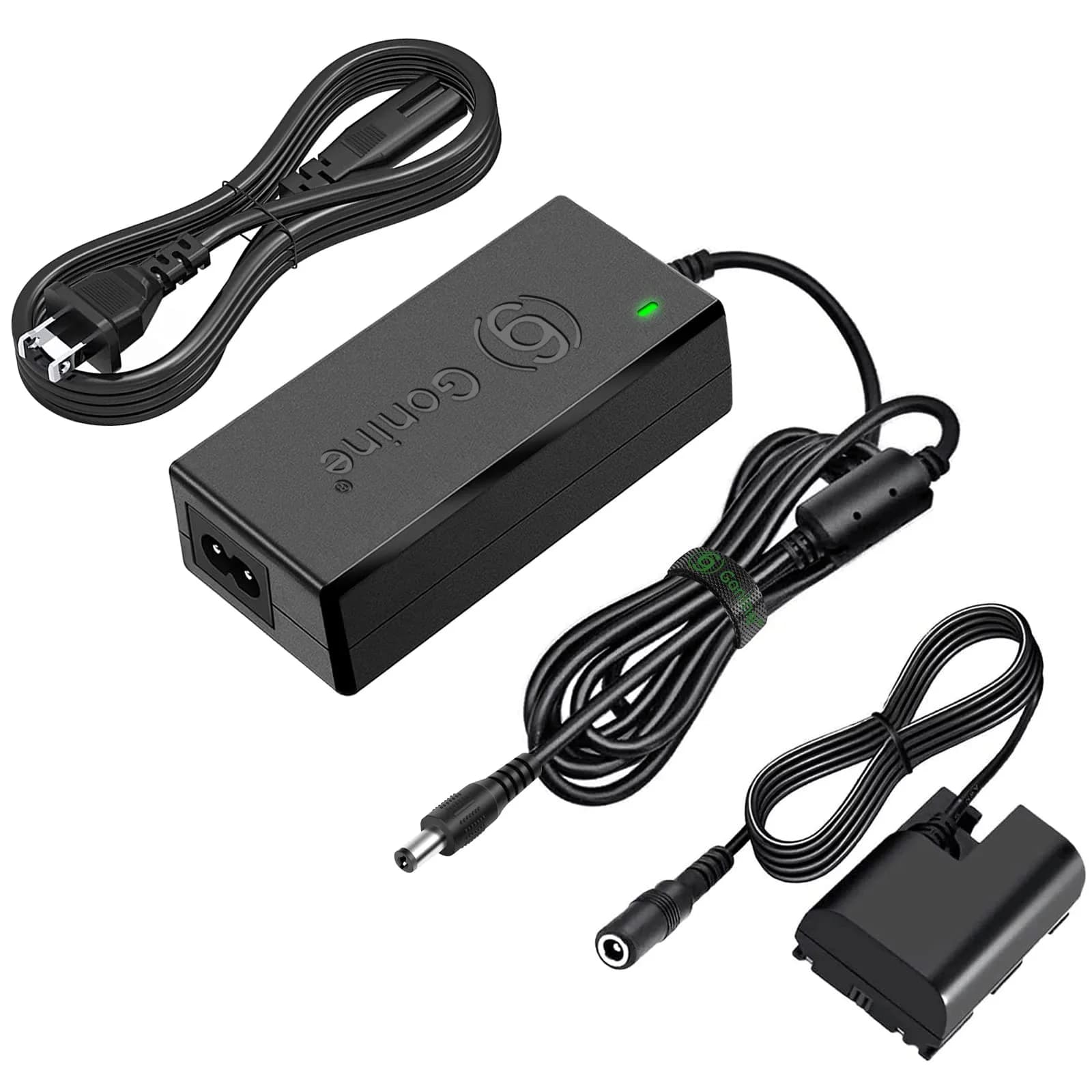 Gonine ACK-E6 AC Power Adapter with LP-E6 Dummy Battery for Canon Cameras | Continuous Power for Studio & Live Streaming