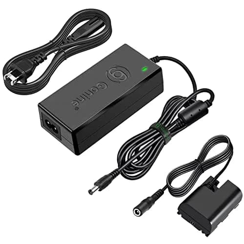 Gonine ACK-E6 AC Power Adapter with LP-E6 Dummy Battery for Canon Cameras | Continuous Power for Studio & Live Streaming thumbnail 1