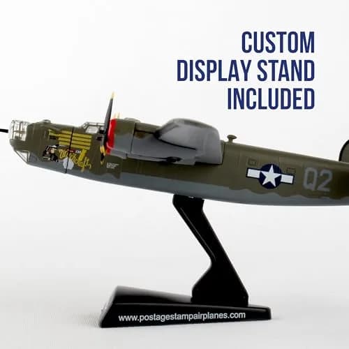 Daron Postage Stamp B-24 Liberator "Witchcraft" 1/163 Scale Die-Cast Metal WWII Bomber Model | Collectible Aircraft for Adult Collectors thumbnail 5