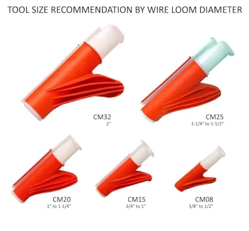 Electriduct Wire Loom Cable Insertion Tool for 3/8" to 1/2" Conduit Sleeving - Model CM08 | 5 Pack thumbnail 2
