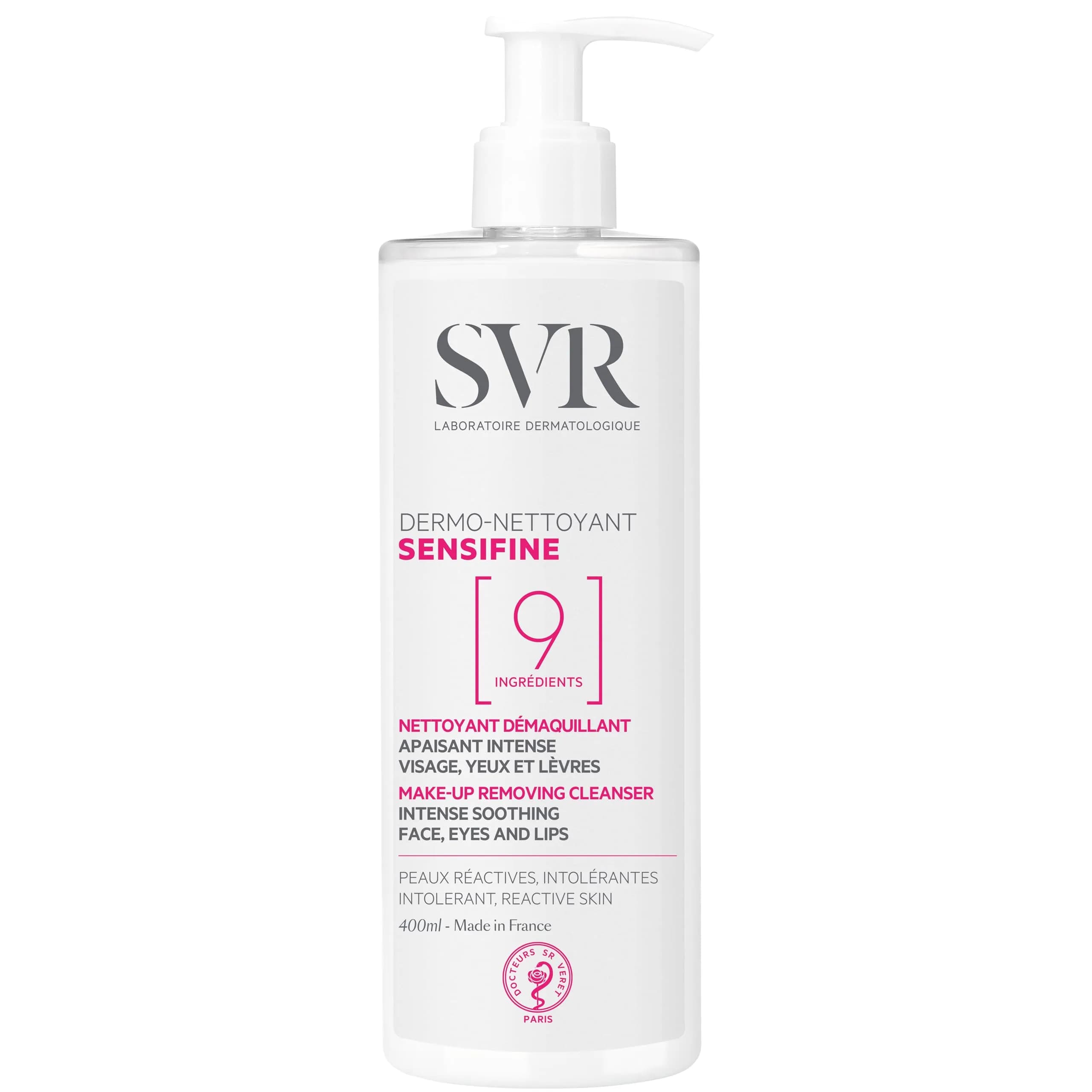 SVR Sensifine Dermo-Cleanser Cream 400ml (13.5 fl oz) | Gentle Makeup Remover for Sensitive Skin