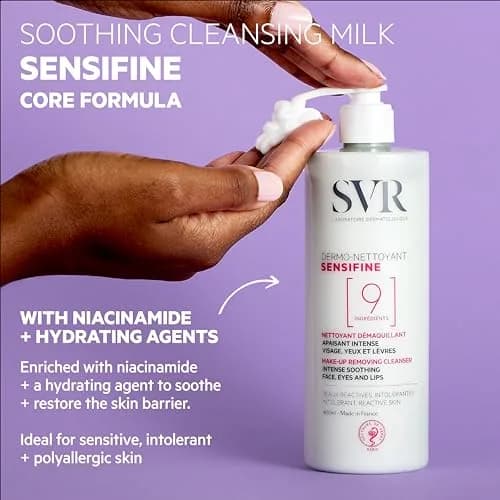 SVR Sensifine Dermo-Cleanser Cream 400ml (13.5 fl oz) | Gentle Makeup Remover for Sensitive Skin thumbnail 3