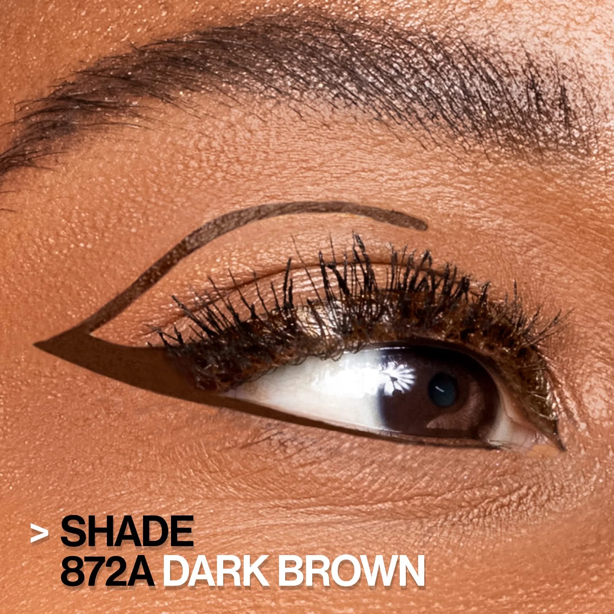 wet n wild MegaLiner Liquid Eyeliner Dark Brown | High-Def Pigment & Fluid Formula - view 6