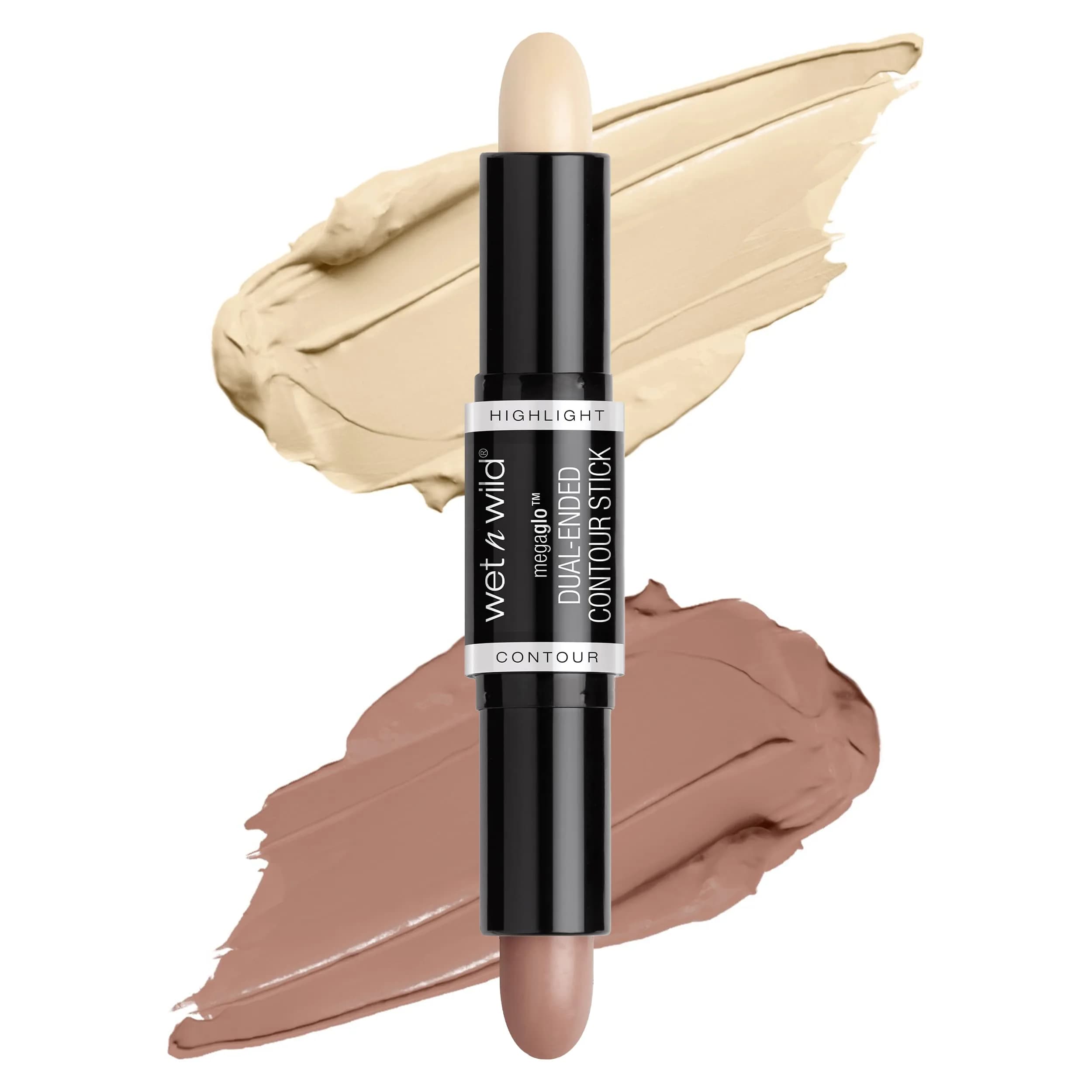wet n wild MegaGlo Dual-Ended Contour Stick, Light Medium, Cruelty-Free | Metallic Finish - main product image
