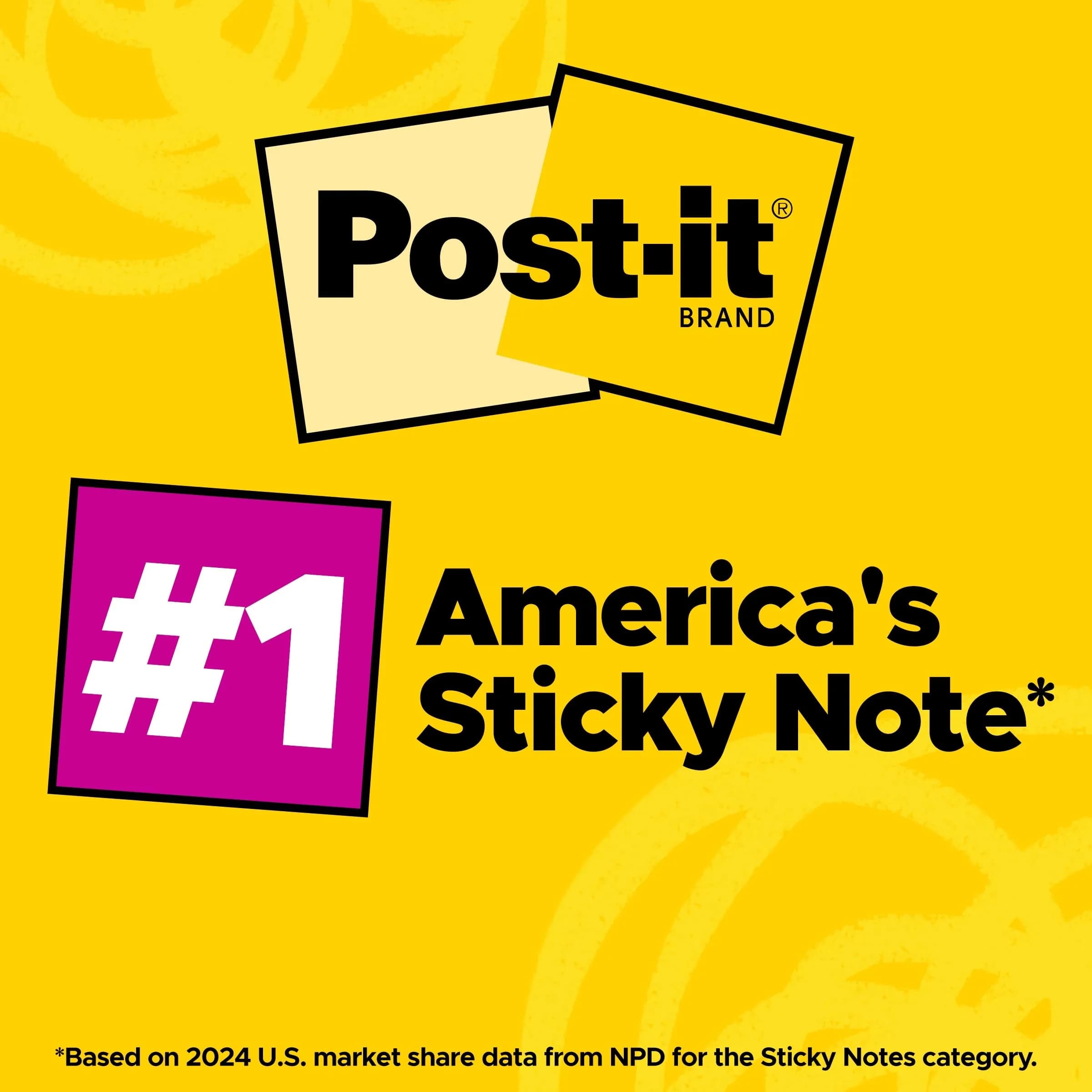 Post-it Super Sticky Notes 7.6cm x 7.6cm, Supernova Neons Collection - 24 Pads (70 Sheets Each) - view 6
