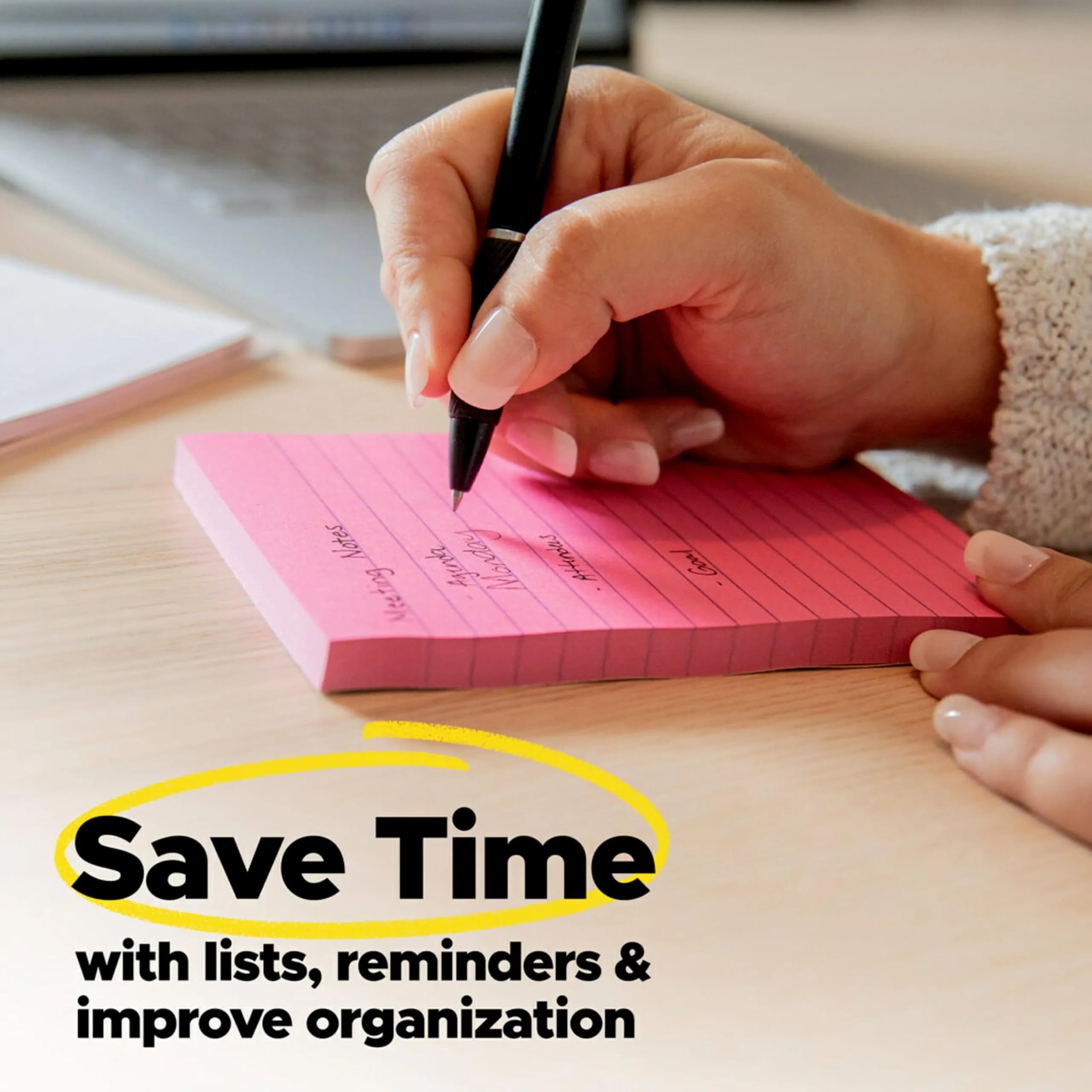 Post-it Super Sticky Notes 7.6cm x 7.6cm, Supernova Neons Collection - 24 Pads (70 Sheets Each) - view 9