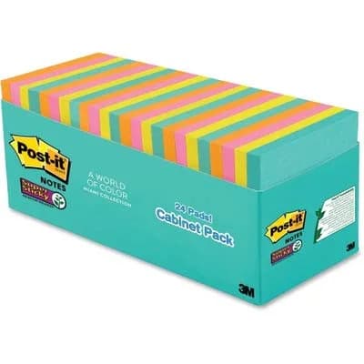Post-it Super Sticky Notes 7.6cm x 7.6cm, Supernova Neons Collection - 24 Pads (70 Sheets Each) - view 4
