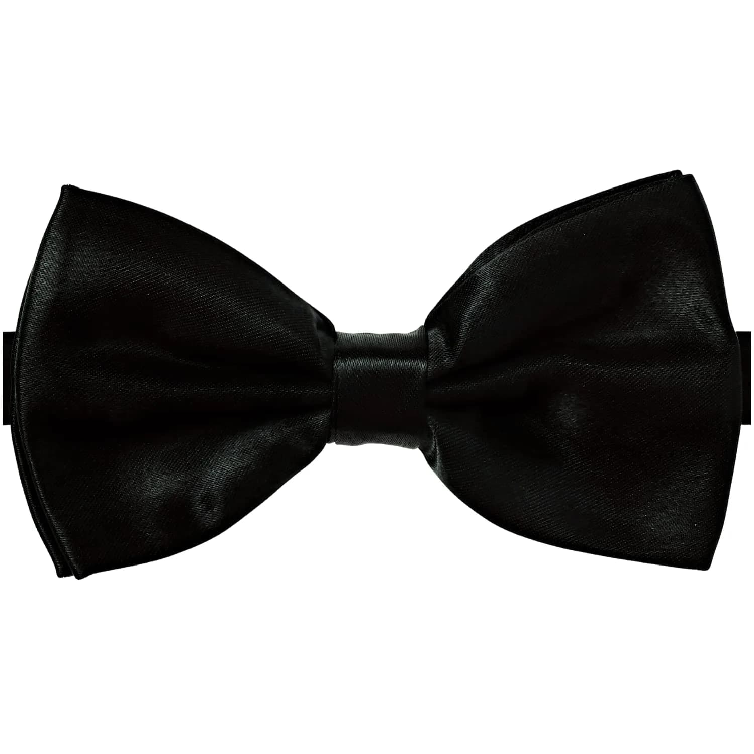 Alex Palaus Collection Stylish Designer Bow Ties - Pre Tied, Adjustable Unisex Bowtie for Men, Women, Boys and Girls (Black) | Satin Look & Classic Style