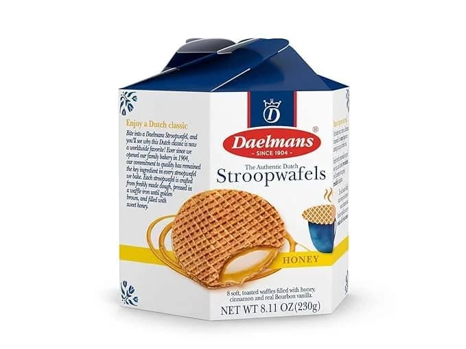 Daelmans Honey Stroopwafels 8.11 Oz (Pack of 3) | Dutch Waffle Cookies with Honey & Cinnamon thumbnail 2