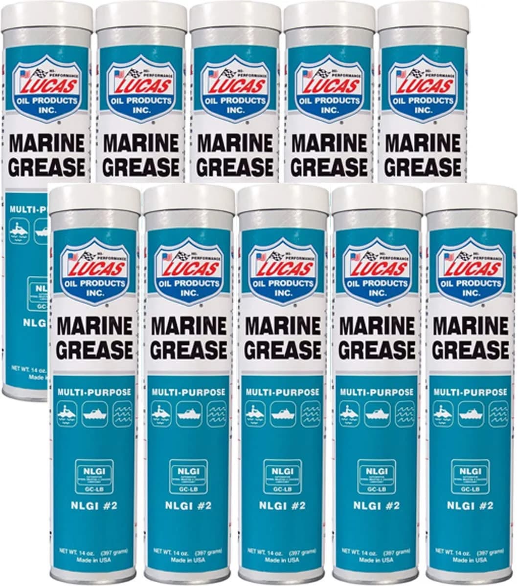 Lucas Oil Marine Grease 14 oz (140 fl oz total) | NLGI GC-LB Certified Lithium Complex for Bearings and Chassis — Grease