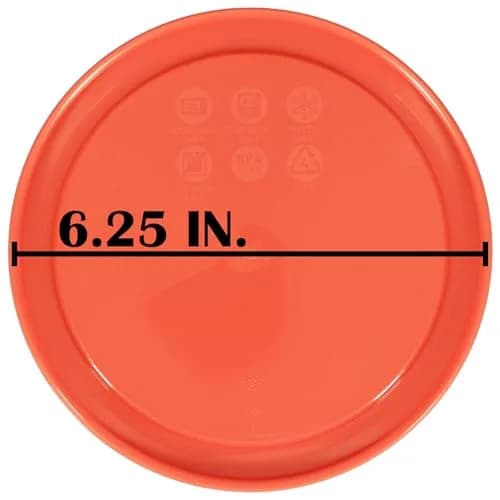 Pyrex 7201-PC Pumpkin Orange Lid 950ml (4 Cup) | BPA-Free Plastic Food Storage Replacement Cover thumbnail 6