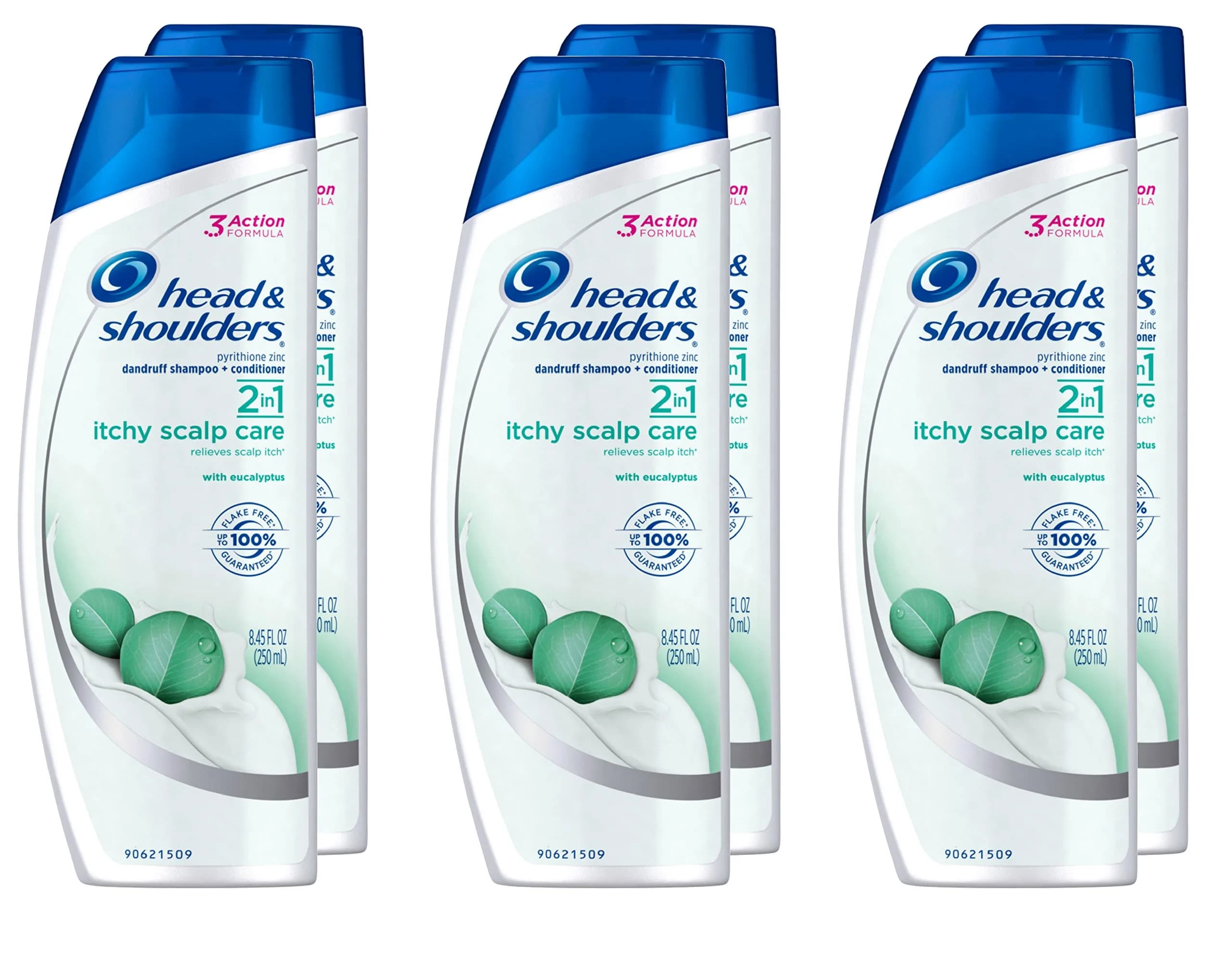 Head & Shoulders Itchy Scalp Care Eucalyptus 2-in-1 Shampoo + Conditioner 250ml (8.45 Fl Oz) | Anti-Dandruff Relief - main product image