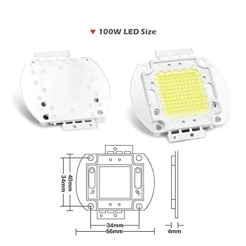 CHANZON 100W LED Light Bulb Cool White 10000K | High Power COB Chip, 8000-9000LM, 120° Angle thumbnail 2