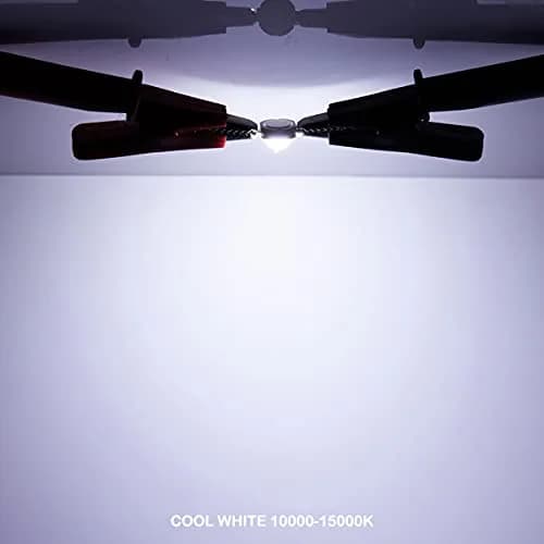 CHANZON 10 pcs High Power LED Chip 3W Cool White 10000K - 15000K | 260-280LM, 120-140° Angle, Copper Frame thumbnail 2