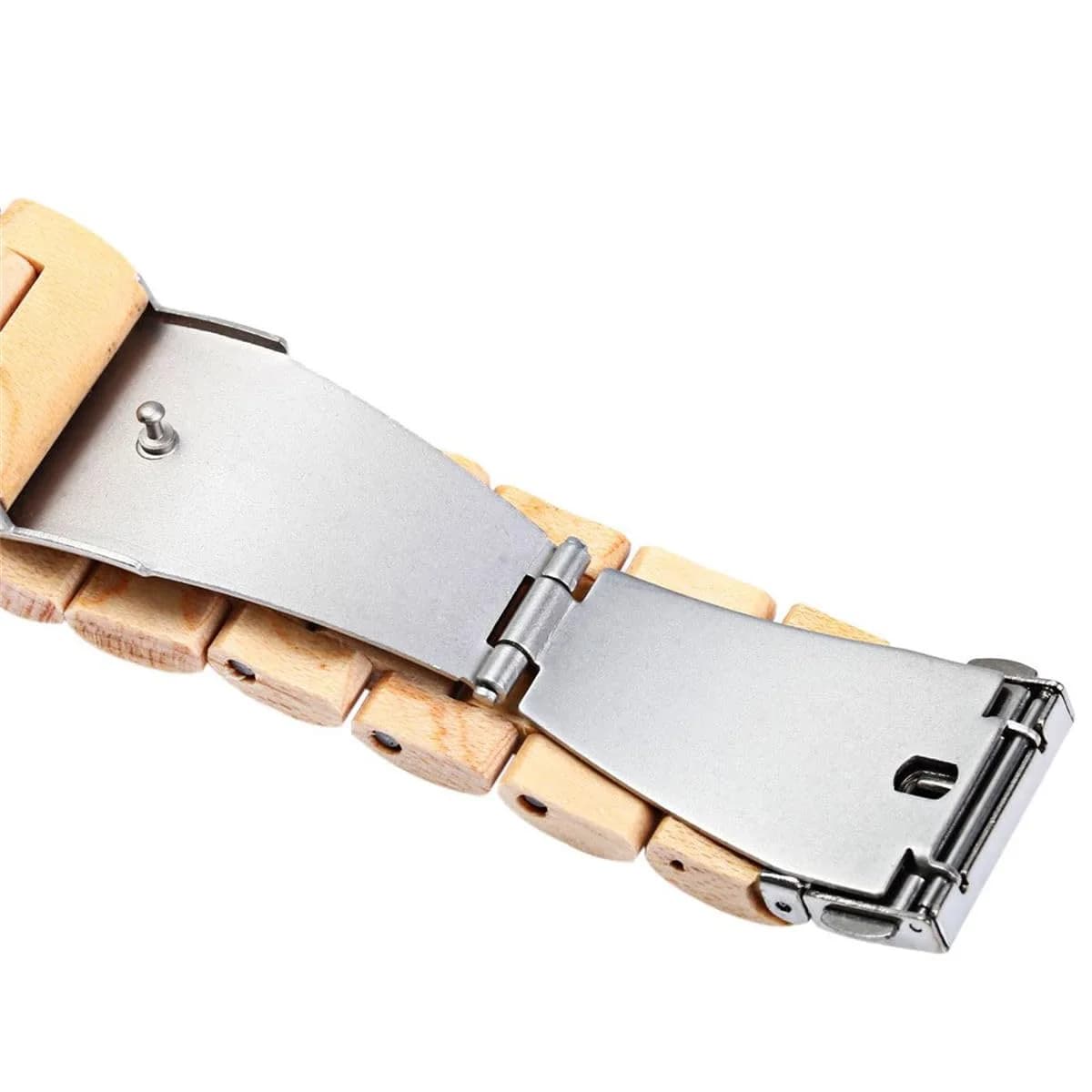 BEWELL ZS-W086B Men's Wooden Watch | 4.2 cm Case | 2.2 cm Band Width - view 5