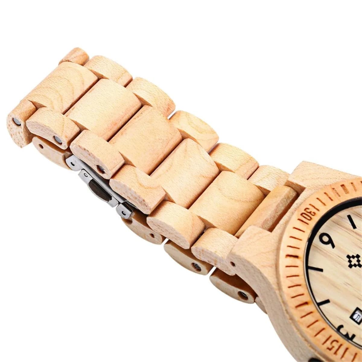 BEWELL ZS-W086B Men's Wooden Watch | 4.2 cm Case | 2.2 cm Band Width - view 6