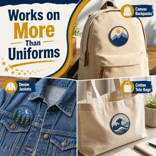 Badge Magic Patch Adhesive – No Sew, No Iron Fabric Tape for Patches & Badges (3 Sheets) | DIY Uniforms & Backpacks thumbnail 7
