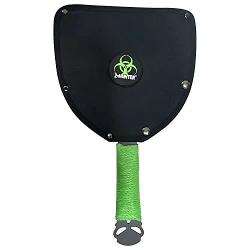 Z-Hunter Fantasy Axe - Black Stainless Steel Double Headed Axe with Bio Hazard Graphic, Full Tang, 13.5-inch, Well Balanced thumbnail 2