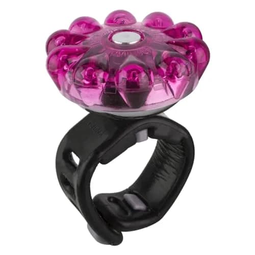 Mirrycle Incredibell Bling Adjustabell Bell: Garnet | Handlebar Mount, Solid Red/Black, 10 thumbnail 1