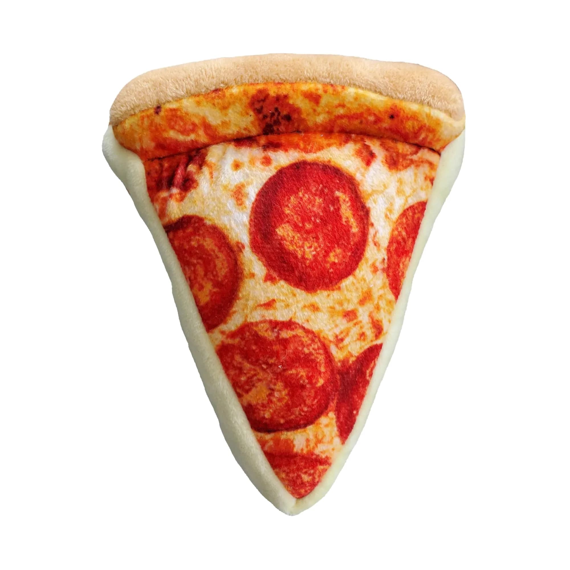 Huxley & Kent Power Plush Squeaky Dog Toy, Pup-Eroni Pizza, Small | Soft & Tough Plush for Play & Snuggle — Small