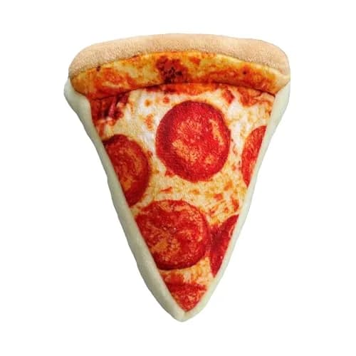 Huxley & Kent Power Plush Squeaky Dog Toy, Pup-Eroni Pizza, Small | Soft & Tough Plush for Play & Snuggle thumbnail 1