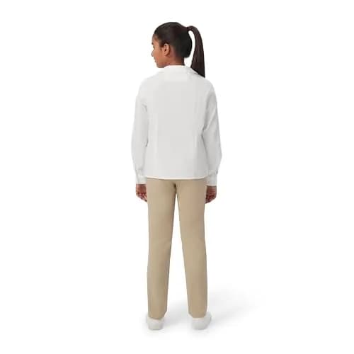 French Toast Girls' Long Sleeve Woven Blouse with Peter Pan Collar, Yellow, Size 4 | Classic & Comfortable (70-120 chars) thumbnail 6