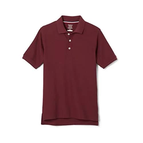 French Toast Unisex Kids Short Sleeve Pique Polo Shirt, Burgundy, 1416H | Breathable Cotton-Blend Uniform thumbnail 1