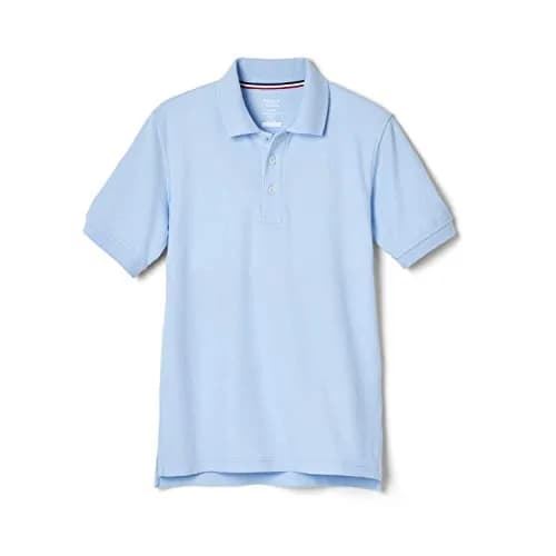 French Toast Unisex Kids Short Sleeve Pique Polo Shirt Light Blue XL | Breathable Cotton-Blend for School & Casual Wear thumbnail 1