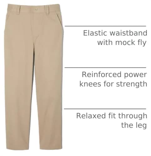 French Toast Boys Relaxed Fit Khaki School Uniform Pant 20 | Durable & Comfortable thumbnail 4