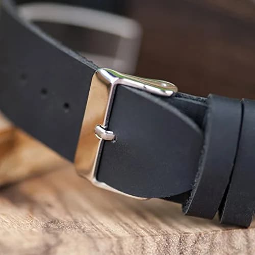 BOBO BIRD Men's Bamboo Wooden Watch with Black Leather Strap & Quartz Movement | 4.3 cm (1.77") Case thumbnail 7