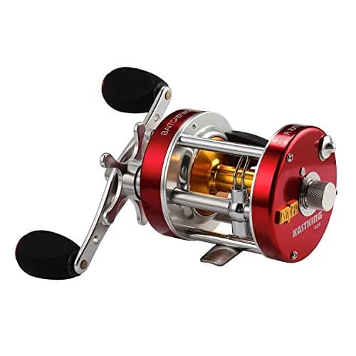 KastKing Rover Round Baitcasting Fishing Reel 60 Size Right Red 0.44 kg (15.5 oz) | Durable & Powerful for Freshwater and Saltwater thumbnail 1