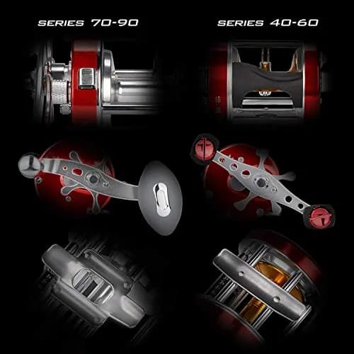 KastKing Rover Round Baitcasting Fishing Reel 50 Size Right Red 422g (15oz) | Powerful 18LB Carbon Fiber Drag thumbnail 6