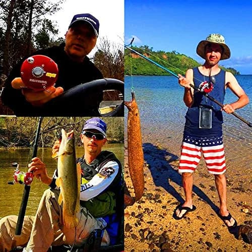 KastKing Rover Round Baitcasting Fishing Reel 50 Size Right Red 422g (15oz) | Powerful 18LB Carbon Fiber Drag thumbnail 8