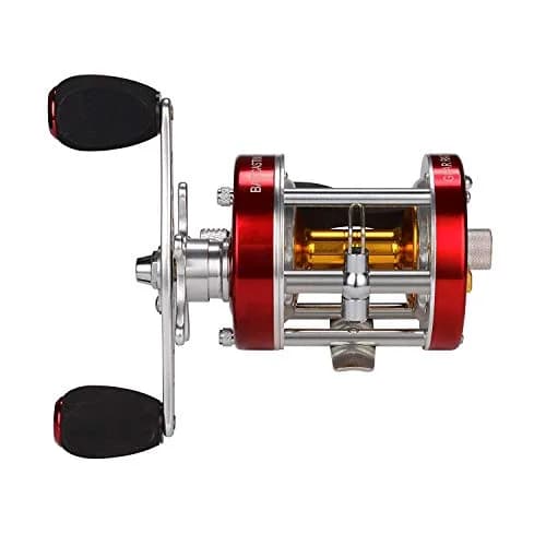 KastKing Rover Round Baitcasting Fishing Reel 50 Size Right Red 422g (15oz) | Powerful 18LB Carbon Fiber Drag thumbnail 2