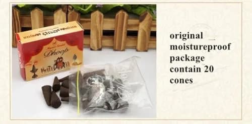 Mysore Sandal Dhoop Cones 20 Count | Natural Sandalwood Fragrance for Holistic Prayers thumbnail 4